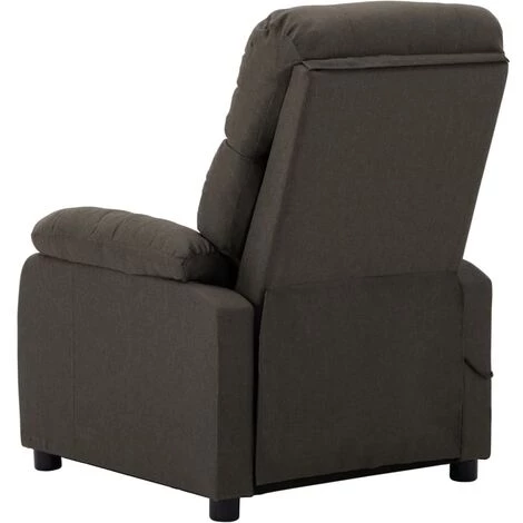 LES TENDANCES Fauteuil De Massage Inclinable électrique Taupe Tissu 6 LES TENDANCES Fauteuil De Massage Inclinable électrique Taupe Tissu â Image 4