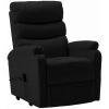 LES TENDANCES Fauteuil Inclinable Noir Similicuir