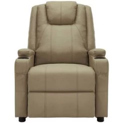 LES TENDANCES Fauteuil De Massage Inclinable Cappuccino Similicuir 9 LES TENDANCES Fauteuil De Massage Inclinable Cappuccino Similicuir -Pas Cher Fauteuil Magasin 66916188 3