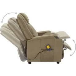 LES TENDANCES Fauteuil De Massage Inclinable Cappuccino Similicuir 10 LES TENDANCES Fauteuil De Massage Inclinable Cappuccino Similicuir -Pas Cher Fauteuil Magasin 66916188 4