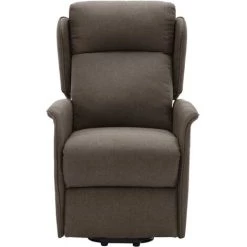 LES TENDANCES Fauteuil De Massage Inclinable Marron Tissu 10 LES TENDANCES Fauteuil De Massage Inclinable Marron Tissu -Pas Cher Fauteuil Magasin 66916524 4