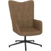 LES TENDANCES Chaise De Relaxation 62x67x97,5 Cm Taupe Tissu -Pas Cher Fauteuil Magasin 66916839 1