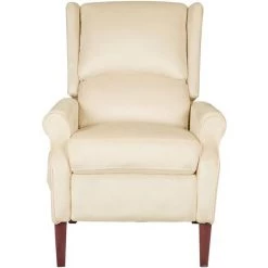 LES TENDANCES Fauteuil De Massage Inclinable Crème Velours -Pas Cher Fauteuil Magasin 66921161 3