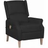 LES TENDANCES Fauteuil De Massage Inclinable Noir Tissu 1 LES TENDANCES Fauteuil De Massage Inclinable Noir Tissu -Pas Cher Fauteuil Magasin 66921455 1