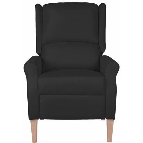 LES TENDANCES Fauteuil De Massage Inclinable Noir Tissu 6 LES TENDANCES Fauteuil De Massage Inclinable Noir Tissu â Image 4
