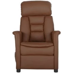 LES TENDANCES Fauteuil De Massage Inclinable Marron Similicuir 8 LES TENDANCES Fauteuil De Massage Inclinable Marron Similicuir -Pas Cher Fauteuil Magasin 66921510 2