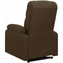 LES TENDANCES Fauteuil Inclinable Marron Foncé Tissu -Pas Cher Fauteuil Magasin 66922726 5