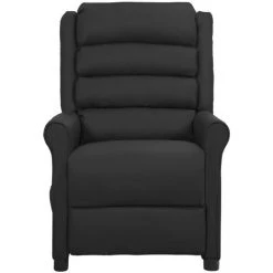 LES TENDANCES Fauteuil De Massage Inclinable Noir Similicuir -Pas Cher Fauteuil Magasin 66925332 3