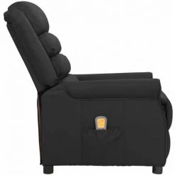 LES TENDANCES Fauteuil De Massage Inclinable Noir Similicuir -Pas Cher Fauteuil Magasin 66925332 4