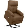 LES TENDANCES Fauteuil De Massage Inclinable Marron Tissu 2 LES TENDANCES Fauteuil De Massage Inclinable Marron Tissu -Pas Cher Fauteuil Magasin 66925662 1