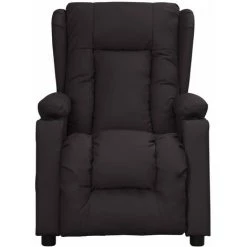 LES TENDANCES Fauteuil Releveur Inclinable De Massage Noir Similicuir -Pas Cher Fauteuil Magasin 66927083 3