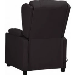 LES TENDANCES Fauteuil Releveur Inclinable De Massage Noir Similicuir -Pas Cher Fauteuil Magasin 66927083 4