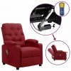 LES TENDANCES Fauteuil Releveur Inclinable De Massage Bordeaux Tissu 1 LES TENDANCES Fauteuil Releveur Inclinable De Massage Bordeaux Tissu -Pas Cher Fauteuil Magasin 66927088 1