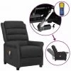 LES TENDANCES Fauteuil Releveur Inclinable De Massage Noir Similicuir -Pas Cher Fauteuil Magasin 66927425 1