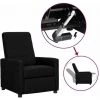 LES TENDANCES Fauteuil Releveur Inclinable Noir Tissu 2 LES TENDANCES Fauteuil Releveur Inclinable Noir Tissu -Pas Cher Fauteuil Magasin 66927523 1