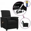 LES TENDANCES Fauteuil Releveur Inclinable De Massage Noir Tissu