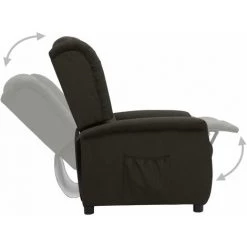 LES TENDANCES Fauteuil Releveur Inclinable Taupe Tissu -Pas Cher Fauteuil Magasin 66927624 5