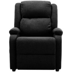 LES TENDANCES Fauteuil De Massage Inclinable électrique Noir Tissu 9 LES TENDANCES Fauteuil De Massage Inclinable électrique Noir Tissu -Pas Cher Fauteuil Magasin 66927749 3