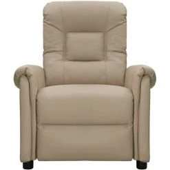 LES TENDANCES Fauteuil De Massage Inclinable Cappuccino Similicuir -Pas Cher Fauteuil Magasin 66928120 3