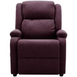 LES TENDANCES Fauteuil De Massage Inclinable électrique Violet Tissu -Pas Cher Fauteuil Magasin 66928420 3