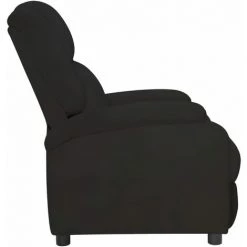 YOUTHUP Fauteuil Inclinable Noir Velours - Noir -Pas Cher Fauteuil Magasin 67162199 3