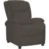 YOUTHUP Fauteuil Inclinable Gris Foncé Velours - Gris -Pas Cher Fauteuil Magasin 67162328 1