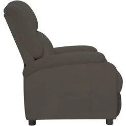 YOUTHUP Fauteuil Inclinable Gris Foncé Velours - Gris -Pas Cher Fauteuil Magasin 67162328 3