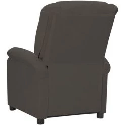 YOUTHUP Fauteuil Inclinable Gris Foncé Velours - Gris -Pas Cher Fauteuil Magasin 67162328 5
