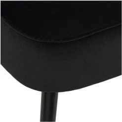 Atmosphera - Fauteuil En Velours Noir Et Pieds Bicolore - Noir 7 Atmosphera - Fauteuil En Velours Noir Et Pieds Bicolore - Noir -Pas Cher Fauteuil Magasin 67259310 2