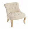 HELLIN Fauteuil En Lin Matelassé - LISE - Beige