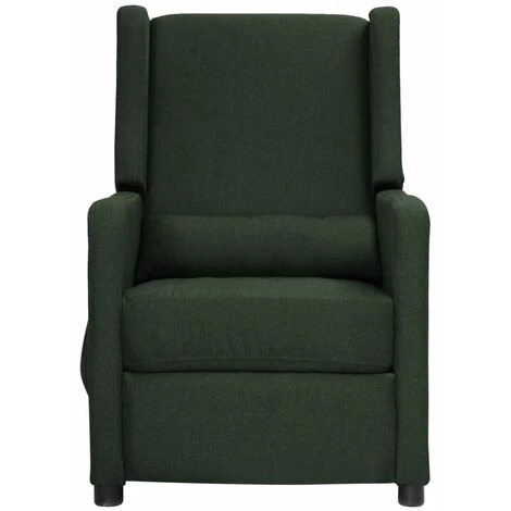 TRUE DEAL Fauteuil Releveur Inclinable Vert Foncé Tissu 5 TRUE DEAL Fauteuil Releveur Inclinable Vert Foncé Tissu – Image 3