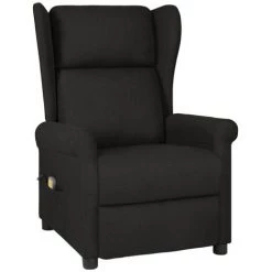 TRUE DEAL Fauteuil Inclinable De Massage électrique Noir Tissu -Pas Cher Fauteuil Magasin 67294046 2