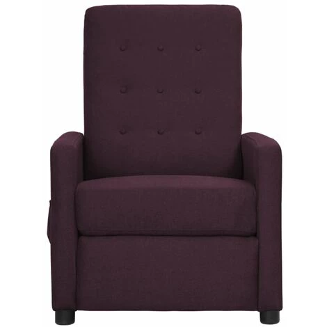 TRUE DEAL Fauteuil Releveur Inclinable Violet Tissu 5 TRUE DEAL Fauteuil Releveur Inclinable Violet Tissu – Image 3
