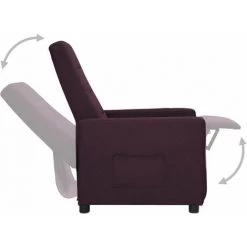 TRUE DEAL Fauteuil Releveur Inclinable Violet Tissu 11 TRUE DEAL Fauteuil Releveur Inclinable Violet Tissu -Pas Cher Fauteuil Magasin 67294060 5