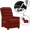 TRUE DEAL Fauteuil Inclinable électrique De Massage Bordeaux Similicuir 1 TRUE DEAL Fauteuil Inclinable électrique De Massage Bordeaux Similicuir -Pas Cher Fauteuil Magasin 67294126 1