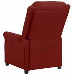 TRUE DEAL Fauteuil Inclinable électrique De Massage Bordeaux Similicuir -Pas Cher Fauteuil Magasin 67294126 5