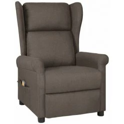 TRUE DEAL Fauteuil Inclinable De Massage électrique Marron Tissu -Pas Cher Fauteuil Magasin 67294469 2