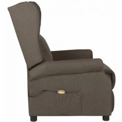TRUE DEAL Fauteuil Inclinable De Massage électrique Marron Tissu -Pas Cher Fauteuil Magasin 67294469 4