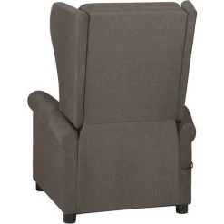 TRUE DEAL Fauteuil Inclinable De Massage électrique Marron Tissu -Pas Cher Fauteuil Magasin 67294469 5