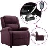 TRUE DEAL Fauteuil Inclinable électrique Violet Tissu -Pas Cher Fauteuil Magasin 67294629 1