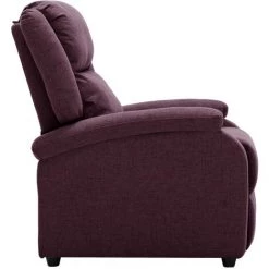 TRUE DEAL Fauteuil Inclinable électrique Violet Tissu 10 TRUE DEAL Fauteuil Inclinable électrique Violet Tissu -Pas Cher Fauteuil Magasin 67294629 4