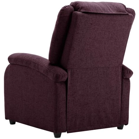TRUE DEAL Fauteuil Inclinable électrique Violet Tissu 7 TRUE DEAL Fauteuil Inclinable électrique Violet Tissu – Image 5
