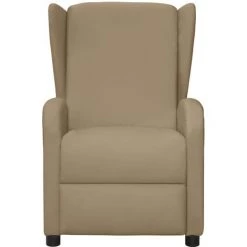 TRUE DEAL Fauteuil Inclinable De Massage Cappuccino Similicuir -Pas Cher Fauteuil Magasin 67295287 2
