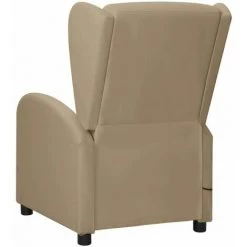 TRUE DEAL Fauteuil Inclinable De Massage Cappuccino Similicuir -Pas Cher Fauteuil Magasin 67295287 3