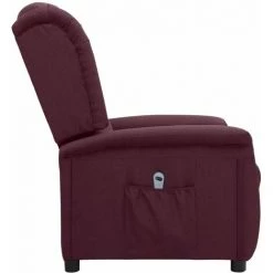 TRUE DEAL Fauteuil Inclinable électrique Violet Tissu -Pas Cher Fauteuil Magasin 67296050 4