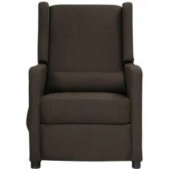 TRUE DEAL Fauteuil Releveur Inclinable Marron Foncé Tissu -Pas Cher Fauteuil Magasin 67296346 3