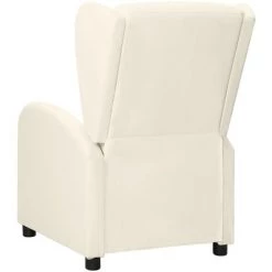 TRUE DEAL Fauteuil Inclinable Crème Similicuir 9 TRUE DEAL Fauteuil Inclinable Crème Similicuir -Pas Cher Fauteuil Magasin 67296724 3