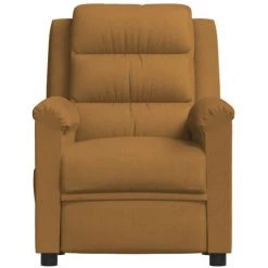TRUE DEAL Fauteuil Inclinable Marron Velours 9 TRUE DEAL Fauteuil Inclinable Marron Velours -Pas Cher Fauteuil Magasin 67297658 3