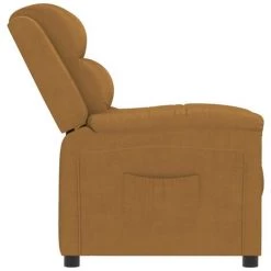 TRUE DEAL Fauteuil Inclinable Marron Velours 10 TRUE DEAL Fauteuil Inclinable Marron Velours -Pas Cher Fauteuil Magasin 67297658 4