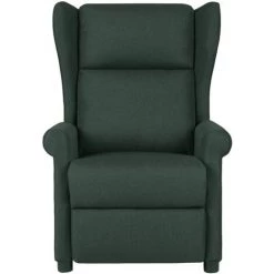 TRUE DEAL Fauteuil Inclinable De Massage électrique Vert Foncé Tissu -Pas Cher Fauteuil Magasin 67299536 3